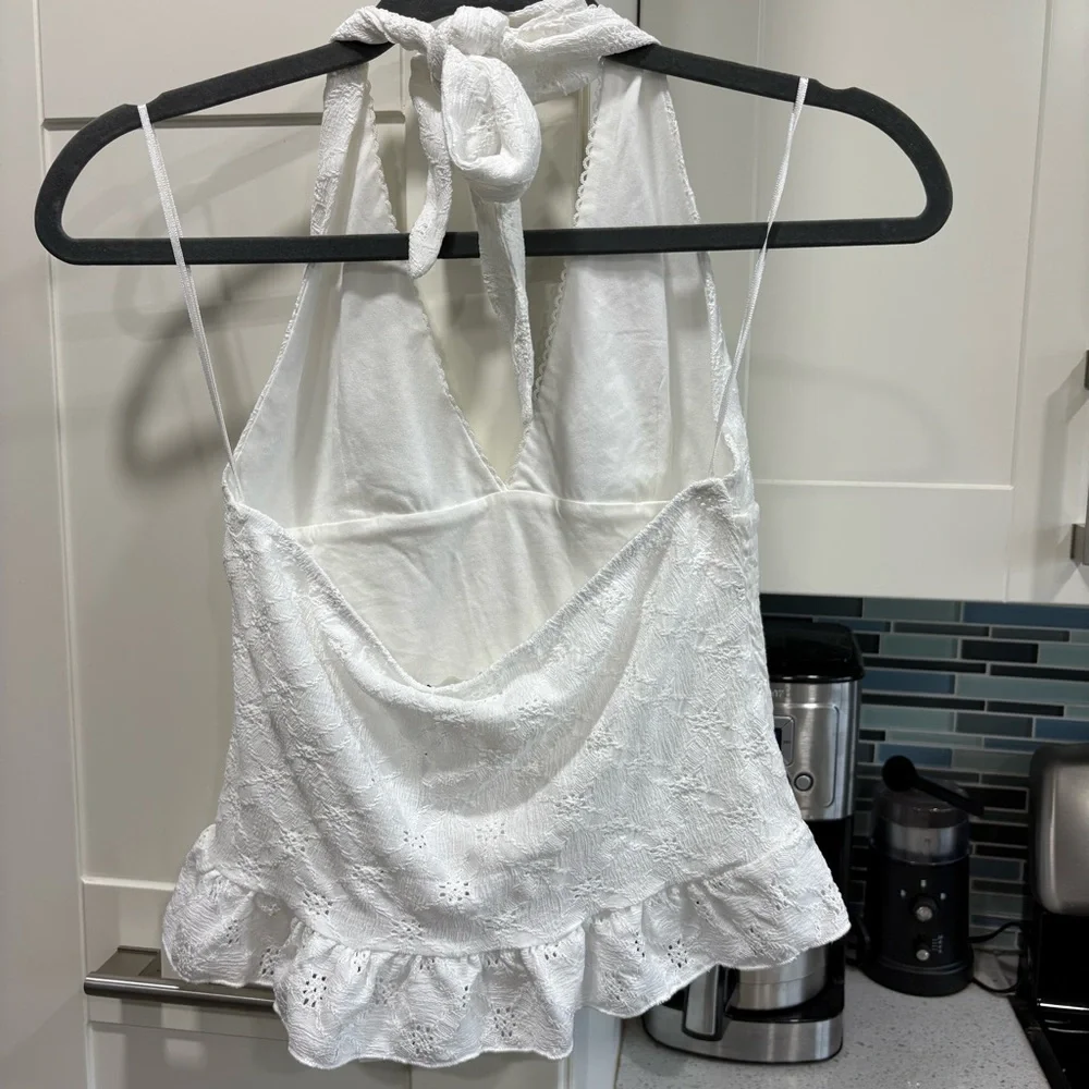 NWT Zara halter mixed material top - Picture 5 of 9